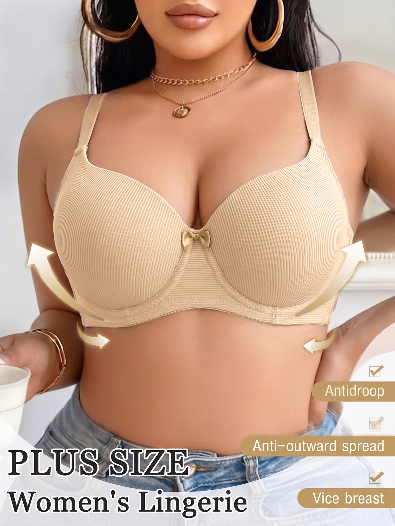 Plus Size Women Bra Thin Cup U – Push Up Bra Padded Bewertung und Preis