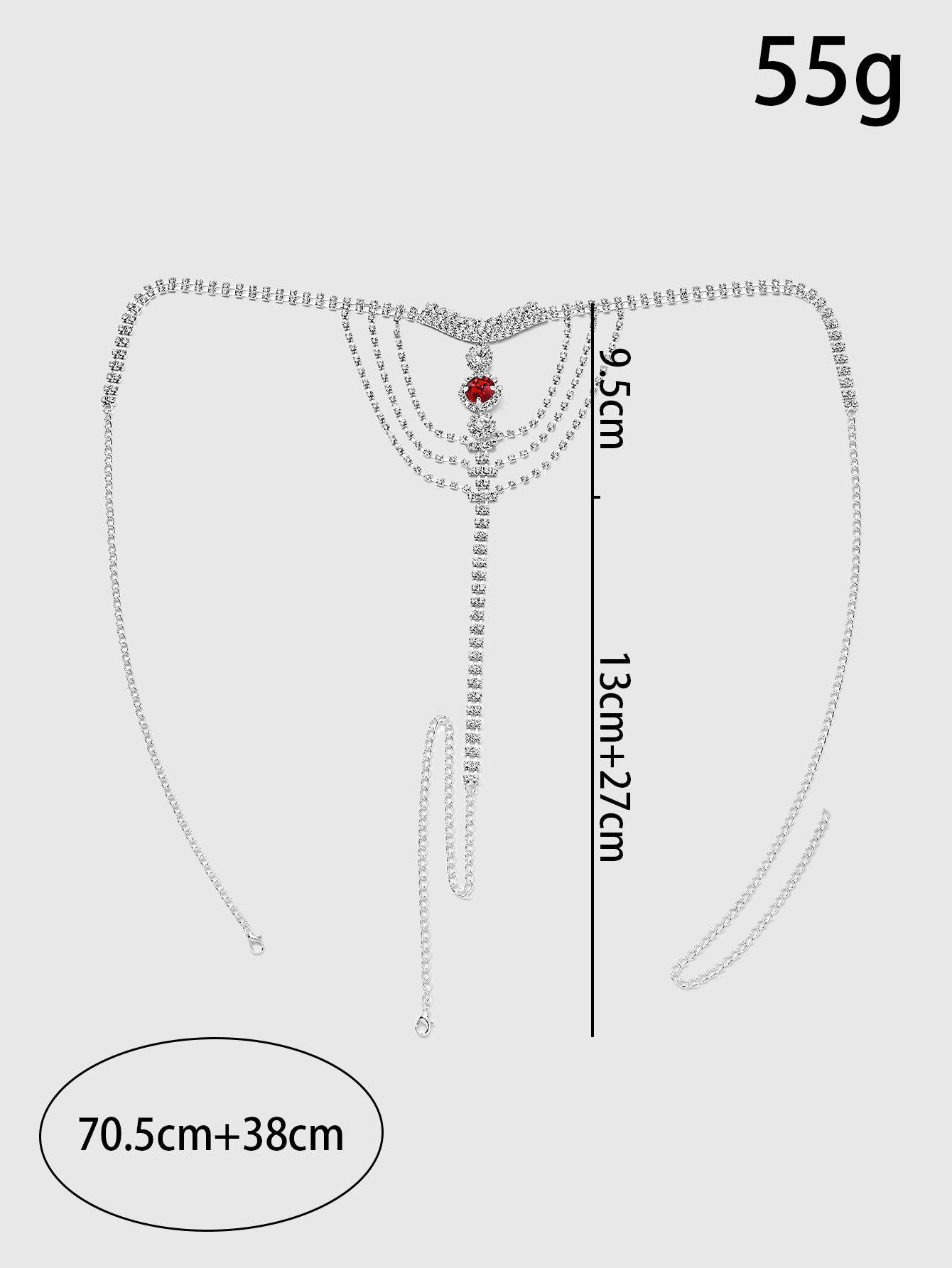 Crystal Rhinestone Body Chain  – Thong Bikini Women Bewertung und Preis