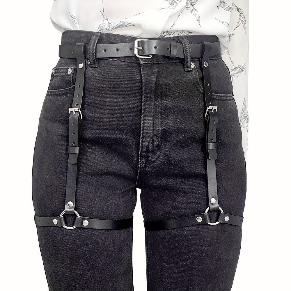 Oth Punk PU Leather Full Waist – Garter Belt Set Bewertung und Preis
